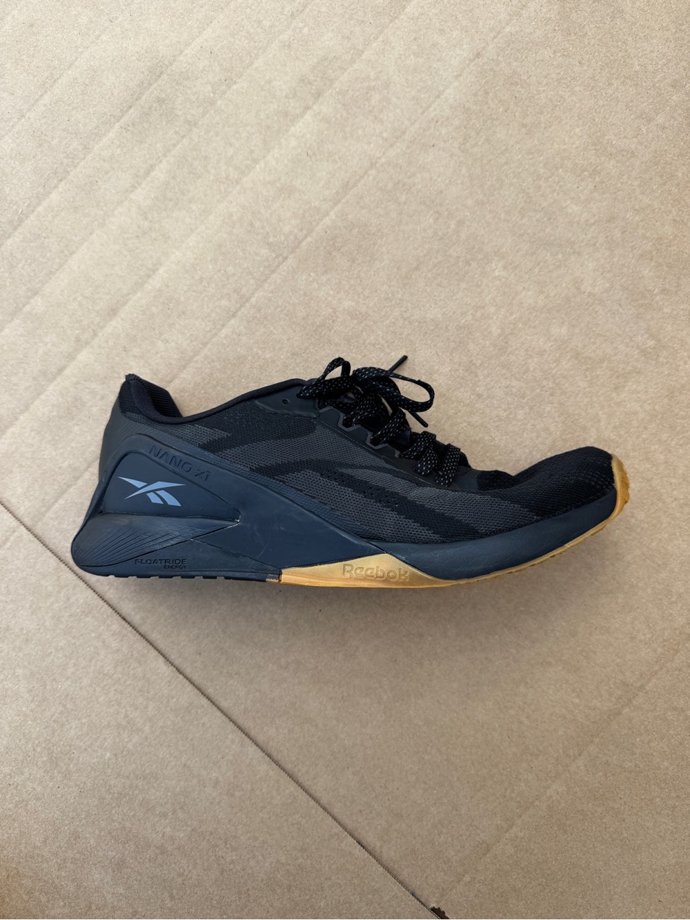 Reebok Nano X1 Men’s Size 13 Black Gum CrossFit Training Shoes